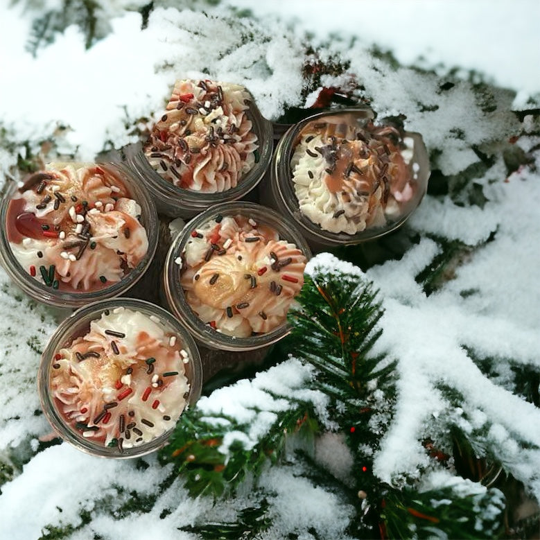 Mini whipped mason jars 4 oz(5 pack)